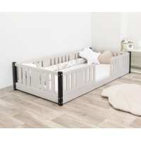 Detská Montessori posteľ z masívu borovice NIKO - 180x80 cm