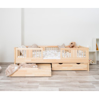 Detská posteľ z masívu borovice LUNA 20 - 200x90 cm