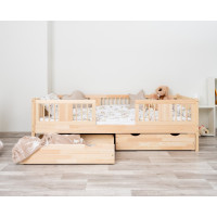 Detská posteľ z masívu borovice LUNA 20 - 200x90 cm