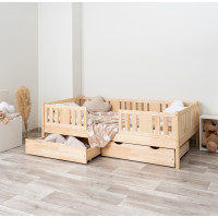 Detská posteľ z masívu borovice NIKO 20 - 180x80 cm