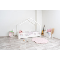 Detská domčeková Montessori posteľ z masívu borovice LUNA S - 190x90 cm