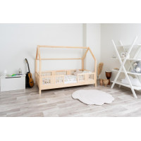 Detská domčeková posteľ z masívu borovice LUNA L 10 - 190x90 cm