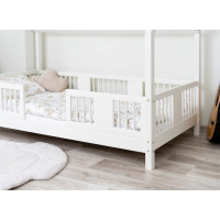 Detská domčeková posteľ z masívu borovice LUNA L 10 - 190x90 cm