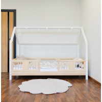 Detská domčeková posteľ z masívu borovice LUNA L 10 - 190x90 cm