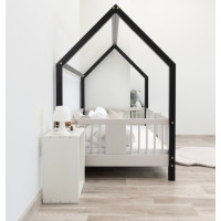 Detská domčeková posteľ z masívu borovice LUNA L 10 - 190x90 cm