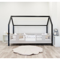 Detská domčeková posteľ z masívu borovice LUNA L 10 - 180x80 cm