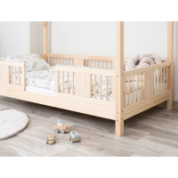 Detská domčeková posteľ z masívu borovice LUNA S 10 - 180x80 cm