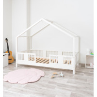 Detská domčeková posteľ z masívu borovice LUNA S 10 - 160x80 cm