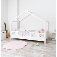 Detská domčeková posteľ z masívu borovice LUNA S 10 - 180x80 cm