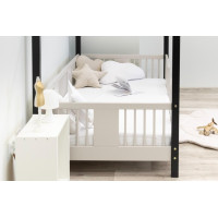 Detská domčeková posteľ z masívu borovice LUNA S 10 - 180x80 cm