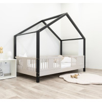 Detská domčeková posteľ z masívu borovice LUNA S 10 - 160x80 cm