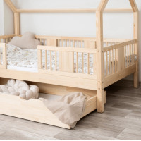 Detská posteľ z masívu borovice LUNA 20 - 160x80 cm [CLONE]