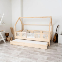 Detská posteľ z masívu borovice LUNA 20 - 160x80 cm [CLONE]