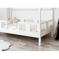 Detská domčeková posteľ z masívu borovice LUNA L 20 - 200x90 cm