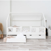 Detská posteľ z masívu borovice LUNA 20 - 160x80 cm [CLONE]