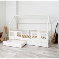 Detská posteľ z masívu borovice LUNA 20 - 160x80 cm [CLONE]