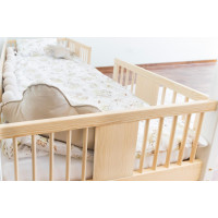 Detská domčeková posteľ z masívu borovice LUNA L 20 - 200x90 cm