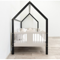 Detská domčeková posteľ z masívu borovice LUNA L 20 - 180x80 cm