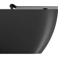 GSI PURA WC misa stojaca, Swirlflush, 36x55cm, spodný/zadný odpad, čierna dual-mat 889026