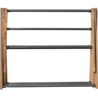 Aqualine CIKCAK skladací stojan na uteráky 73x97x39cm, jaseň SP621