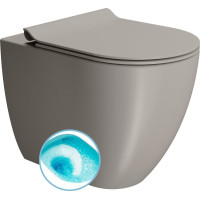 GSI PURA WC misa stojaca, Swirlflush, 36x55cm, spodný/zadný odpad, tortora dual-mat 889005