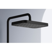 Sprchová súprava Rea BARI s termostatickou batériou a policou - čierna
