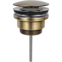 Sapho Umývadlová výpusť 5/4“, click-clack, veľká zátka, 5-65mm, bronz CV1110BR