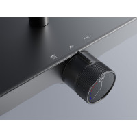 Sprchová súprava Rea BARI s termostatickou batériou a policou - titánová šedá