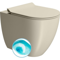GSI PURA WC misa stojaca, Swirlflush, 36x55cm, spodný/zadný odpad, creta dual-mat 889008
