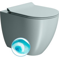 GSI PURA WC misa stojaca, Swirlflush, 36x55cm, spodný/zadný odpad, ghiaccio dual-mat 889015