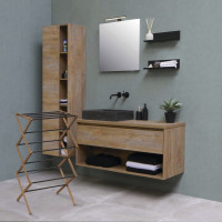 Aqualine CIKCAK skladací stojan na uteráky 73x97x39cm, jaseň SP621