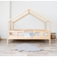 Detská domčeková posteľ z masívu borovice LUNA S 20 - 160x80 cm