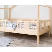 Detská domčeková posteľ z masívu borovice LUNA S 20 - 200x90 cm