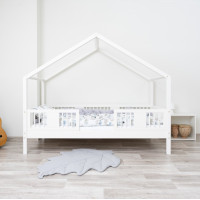 Detská domčeková posteľ z masívu borovice LUNA S 20 - 190x90 cm