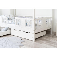 Detská domčeková posteľ z masívu borovice LUNA S 20 - 180x80 cm