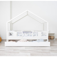 Detská domčeková posteľ z masívu borovice LUNA S 20 - 190x90 cm