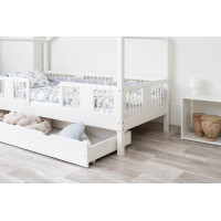 Detská domčeková posteľ z masívu borovice LUNA S 20 - 160x80 cm