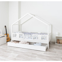 Detská domčeková posteľ z masívu borovice LUNA S 20 - 190x90 cm