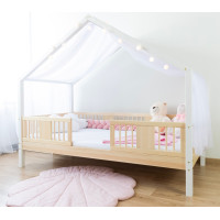 Detská domčeková posteľ z masívu borovice LUNA S 20 - 190x90 cm
