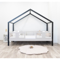 Detská domčeková posteľ z masívu borovice LUNA S 20 - 180x80 cm