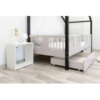 Detská domčeková posteľ z masívu borovice LUNA S 20 - 200x90 cm