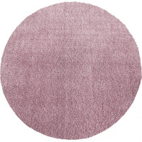 Moderný koberec SHAGGY CAMIL okrúhly - ružový