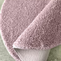 Moderný koberec SHAGGY CAMIL okrúhly - ružový