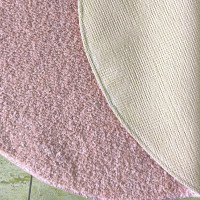 Moderný koberec SHAGGY CAMIL okrúhly - ružový