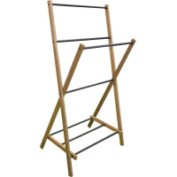 Aqualine WING skladací stojan na uteráky 58x103x35cm, jaseň SP854