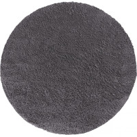 Moderný koberec SHAGGY CAMIL okrúhly - tmavo šedý
