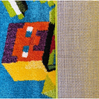 Detský koberček Panáčik Steve - oranžový