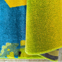 Detský koberček Panáčik Steve - oranžový