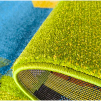 Dětský koberec Panáček Steve - oranžový