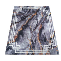 Kusový koberec HONOR Rock - tmavo šedý